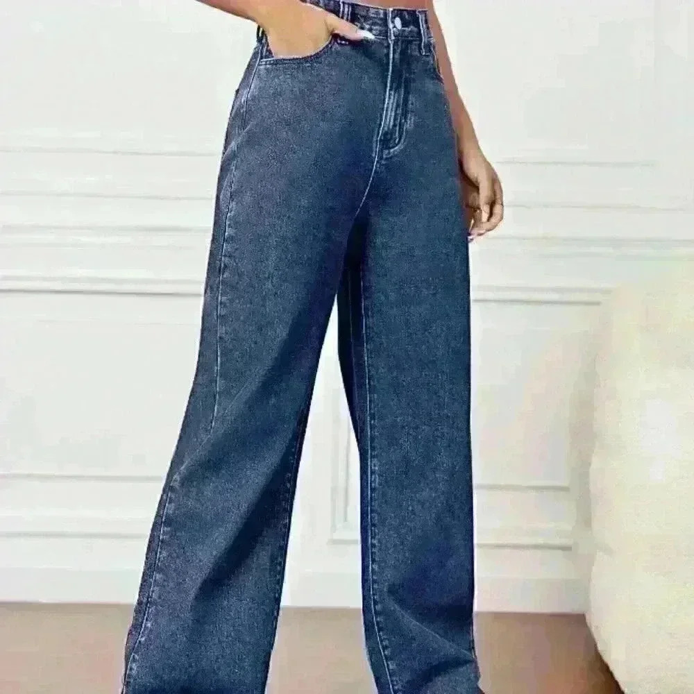 New in bag ,  SHEIN EZwear High Waist Straight Leg Jeans, Size Small